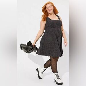 Torrid Stretch Boucle Square Neck Dress Size 2X